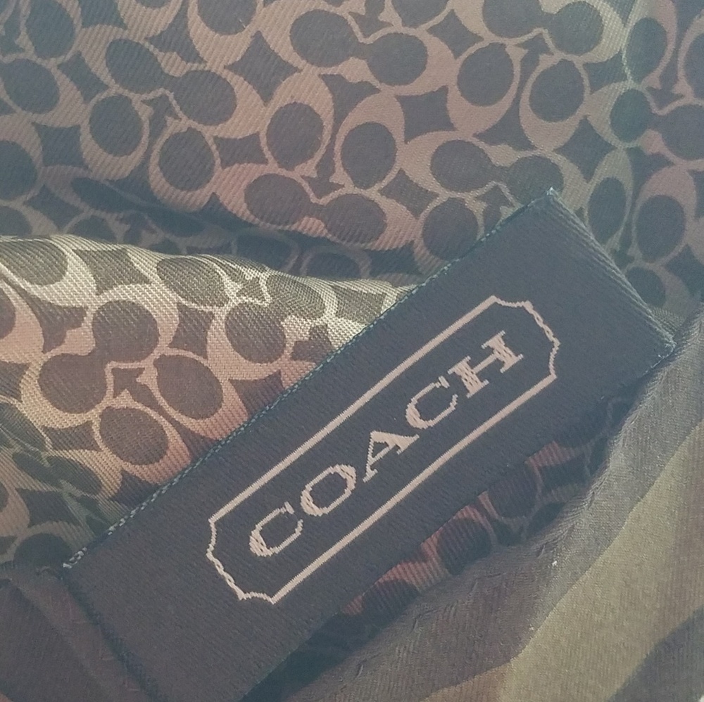Vintage Coach Silk Scarf Square